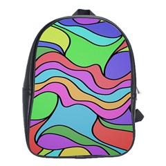 Colorful Stylish Design School Bag (xl) by gasi