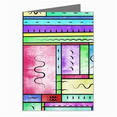 Colorful Pattern Greeting Cards (pkg Of 8) by gasi