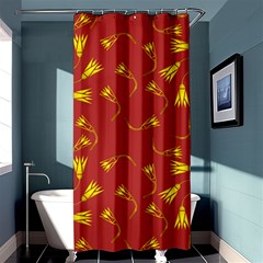 Background Pattern Texture Design Shower Curtain 36  X 72  (stall)  by Ravend