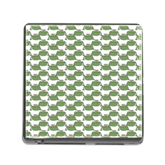 Funny Frog Cartoon Drawing Motif Pattern Memory Card Reader (square 5 Slot) by dflcprintsclothing