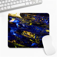 Space Futuristic Shiny Abstraction Flash Colorful Large Mousepad by Pakemis