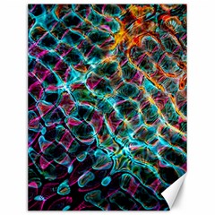 Fractal Abstract Waves Background Wallpaper Canvas 12  X 16  by Pakemis