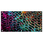 Fractal Abstract Waves Background Wallpaper Banner and Sign 4  x 2  Front