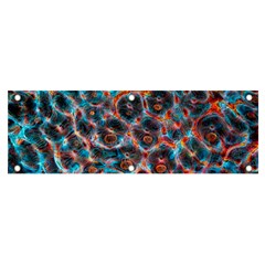 Fractal Black Texture Wallpaper Art Design Art Banner And Sign 6  X 2  by Pakemis