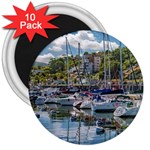 Piriapolis City Port, Maldonado, Uruguay 3  Magnets (10 pack)  Front