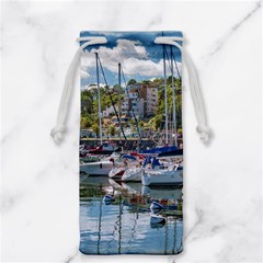 Piriapolis City Port, Maldonado, Uruguay Jewelry Bag by dflcprintsclothing