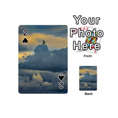 Bird Flying Over Stormy Sky Playing Cards 54 Designs (mini) by dflcprintsclothing