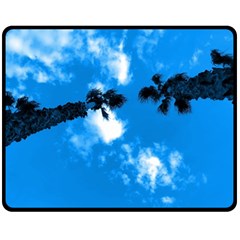 Trees & Sky In Martinsicuro, Italy  One Side Fleece Blanket (medium) by ConteMonfrey