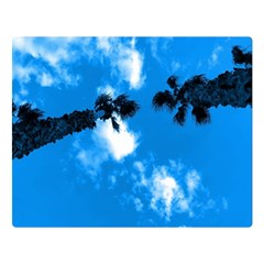 Trees & Sky In Martinsicuro, Italy  Premium Plush Fleece Blanket (large) by ConteMonfrey