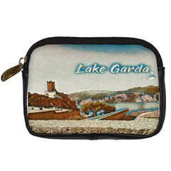 Malcesine Castle On Lake Garda Digital Camera Leather Case by ConteMonfrey