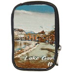 Birds And People On Lake Garda Compact Camera Leather Case Front