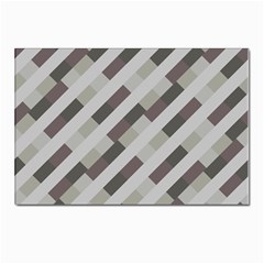 Pale Multicolored Stripes Pattern Postcard 4 x 6  (pkg Of 10) by dflcprintsclothing