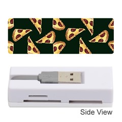 Pizza Slices Pattern Green Memory Card Reader (stick) by TetiBright