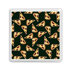 Pizza Slices Pattern Green Memory Card Reader (square) by TetiBright