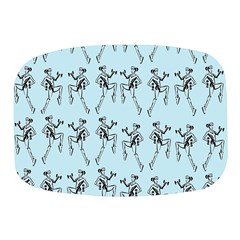 Jogging Lady On Blue Mini Square Pill Box by TetiBright