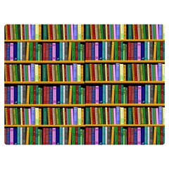 Books On A Shelf One Side Premium Plush Fleece Blanket (extra Small) by TetiBright