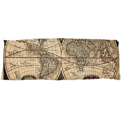 World Map - Nova Delineatio Totius Orbis Terrarum -  1659-1733 Body Pillow Case Dakimakura (two Sides) by ConteMonfrey