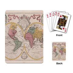 Mapa Mundi 1775 Playing Cards Single Design (rectangle) by ConteMonfrey