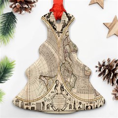 Mapa Mundi - 1774 Christmas Tree Ornament (two Sides) by ConteMonfrey