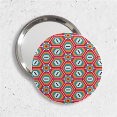 Hexagons And Stars Pattern                                                                2 25  Handbag Mirror by LalyLauraFLM