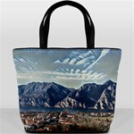 Lake in Italy Bucket Bag Front