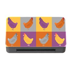 Chickens Pixel Pattern - Version 1a Memory Card Reader With Cf by wagnerps