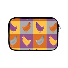 Chickens Pixel Pattern - Version 1a Apple Ipad Mini Zipper Cases by wagnerps