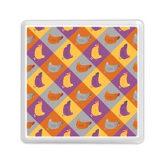 Chickens Pixel Pattern - Version 1b Memory Card Reader (square) by wagnerps