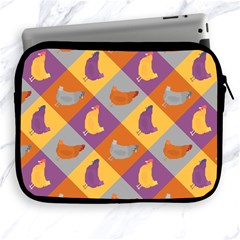 Chickens Pixel Pattern - Version 1b Apple Ipad 2/3/4 Zipper Cases by wagnerps