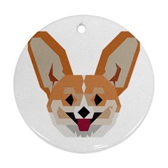 Cardigan Corgi Face Ornament (round) by wagnerps