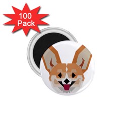 Cardigan Corgi Face 1 75  Magnets (100 Pack)  by wagnerps