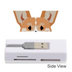 Cardigan Corgi Face Memory Card Reader (stick) by wagnerps