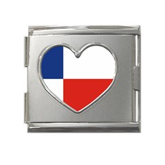 Banskobystricky Flag Mega Link Heart Italian Charm (18mm) by tony4urban