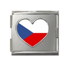 Czech Republic Mega Link Heart Italian Charm (18mm) by tony4urban