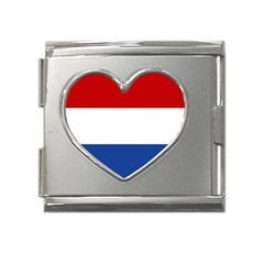 Netherlands Mega Link Heart Italian Charm (18mm) by tony4urban