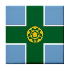 Derbyshire Flag Tile Coaster by tony4urban