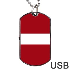 Latvia Dog Tag Usb Flash (two Sides) by tony4urban