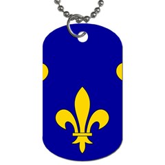 Ile De France Flag Dog Tag (two Sides) by tony4urban