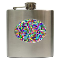 Background Color Hip Flask (6 Oz) by artworkshop