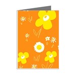 Daisy Flowers Yellow White Orange  Mini Greeting Cards (Pkg of 8) Right