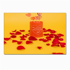 Valentine Day Heart Love Potion Postcard 4 x 6  (pkg Of 10) by artworkshop