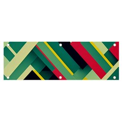 Pattern Abstract Geometric Design Banner And Sign 6  X 2  by danenraven