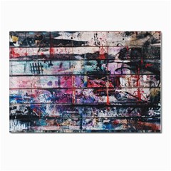 Splattered Paint On Wall Postcards 5  X 7  (pkg Of 10) by artworkshop