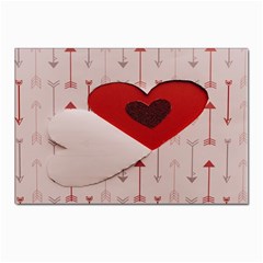 Valentine Day Heart Love Logo Postcards 5  X 7  (pkg Of 10) by artworkshop