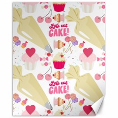 Desserts Pastries Baking Wallpaper Canvas 11  X 14  by Ravend