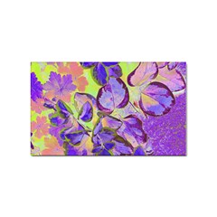 Purple Leaves Sticker (rectangular) by DinkovaArt