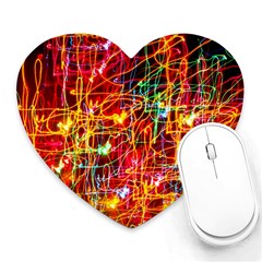 Design Art Pattern Heart Mousepad by artworkshop