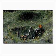 Astronaut Lying In Flowers Fantasy Postcards 5  X 7  (pkg Of 10) by artworkshop