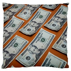 Money Pattern Standard Premium Plush Fleece Cushion Case (one Side) by artworkshop