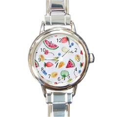 Fruit! Round Italian Charm Watch by fructosebat